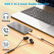 [Apple MFi Certified] 3 Pack Headphone Adapter for iPhone 15,USB Type C to 3.5mm Female Headphone Jack Adapter Aux Audio Dongle Compatible with iPhone 15/15 Plus/15 Pro/15 Pro Max,Galaxy S23 S22 Ultra