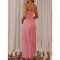 thumbnail image 5 of Biezeib Women Slip Dress, Sleeveless Pleated Solid Slim Fit Summer Long Dress Cocktail Dress, 5 of 6