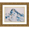 thumbnail image 1 of Lee, Judson 18x15 Gold Ornate Wood Framed with Double Matting Museum Art Print Titled - Blue and Gold Mountains, 1 of 4