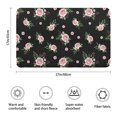 thumbnail image 3 of Pioneer Flower Floral Print Pattern Bathroom Rugs Mat, Non Slip Microfiber Bathroom Rug with Rubber Backing, Soft Mats for Bathroom Floor Tub Shower, 17"x27", 3 of 5