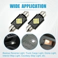thumbnail image 2 of 6411 6413 Canbus 2016 12SMD Car Interior LED Bulbs 36mm Plastic Aluminum White Light 4 Pcs, 2 of 6