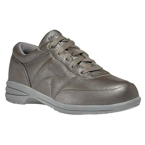 Propet - Propet Women's Washable Walker Sneakers Grey Leather EVA ...