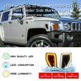 thumbnail image 2 of GTINTHEBOX For 2005/2006-2010 Hummer H3/2009-2010 H3T Smoked Full LED Front Fender Side Marker Lights, 2 of 12