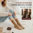 thumbnail image 5 of Women's Solid Mid-calf Socks, 2026 New Fall Cozy Fuzzy Socks for Women, Thick Warm Winter Womens Crew Socks, 5 of 7