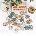 thumbnail image 4 of Bluelans 24Pcs Christmas Wooden Snowflake Star Deer Shape Pendant Xmas Party Tree Decor, 4 of 7