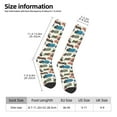 thumbnail image 3 of Bixox Cute Piggy Ballerina Patterned Men's and Women's Knee Socks High Socks Outdoor Sports Socks, 3 of 5