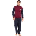 thumbnail image 3 of Notus Men’s Collar Tracksuits Sweatsuits Track Suits Set 2 Piece Fleece Athletic Jogging Sweatpants Sweat Suits 2 Piece Jogger Set 2-piece set sweatsuits Navy Maroon XL, 3 of 7