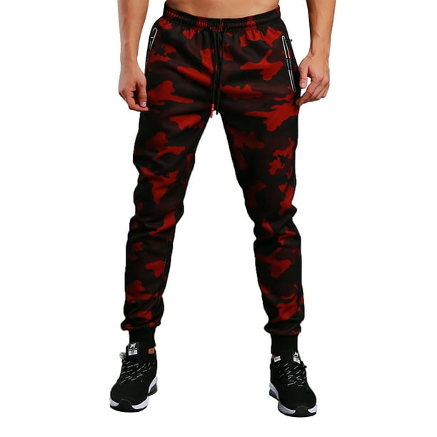 camouflage jogging bottoms