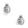 thumbnail image 1 of Precious Stars Oxidized Sterling Silver Ladybug Stud Earrings, 1 of 2