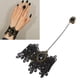 thumbnail image 5 of Pulsera de encaje cadena de mano de encaje negro piedras preciosas artificiales cómodas y elegantes retro para mujer ANGGREK Otros, 5 of 8