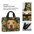 thumbnail image 4 of FORMRS 16" Laptop Bag Carrying Sleeve Case with Handle Travel Shoulder Briefcase, Flowers and Dog, 4 of 8