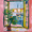Yellow Window, variant on Yayeee Doormat for Indoor Entrance 32" x 20" Non Slippery Floor Rug, Yellow Window