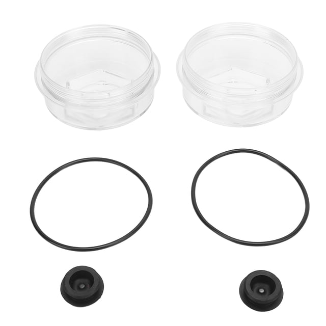 2 Set Trailer Hub Replacement Oil Cap Kit 183772 KIT 4 Inch Axle Plastic Cap with O Rings Replacement for Dexter Axles