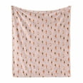 thumbnail image 1 of Pool Party Soft Flannel Fleece Throw Blanket, Girls with Different Swimsuits Swimming on Abstract Ocean Beach Fun, Cozy Plush for Indoor and Outdoor Use, 50" x 60", Baby Pink Multicolor, by Ambesonne, 1 of 6