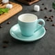 thumbnail image 4 of Taza de porcelana para espresso con platillo, taza para espresso, 80 ml/2,7 oz, 4 of 5