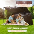 thumbnail image 5 of BENTISM Tarp 12 x 16 ft 16Mil Heavy Duty Waterproof Plastic Poly Tear UV Resistant, 5 of 9