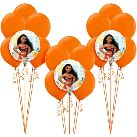 Party City Moana Balloon Supplies, Include 15 Orange Latex ...