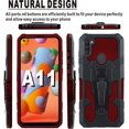 thumbnail image 2 of baomifa-Compatible with Samsung Galaxy A11, with HD Screen Protector Military Grade Protective with Belt Clip and Kickstand Protective for Galaxy A11 Phone Cases 6.4" (Red), 2 of 4