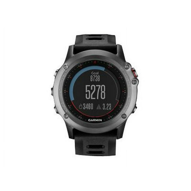 Garmin fenix 3 with Black Band GPS GLONASS watch cycle running swimming 1.2 Walmart