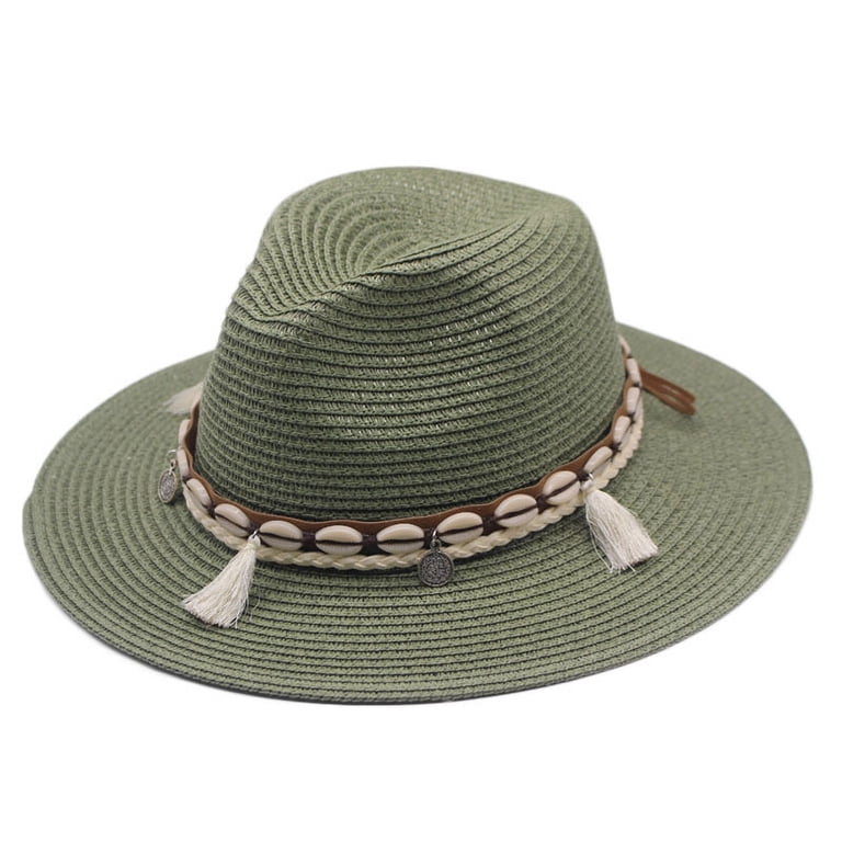 EOZY Women Men’s Cowboy Hat Western Summer Straw Hat for Girls with Wide EOZY Men & Women main image 2