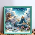 thumbnail image 2 of Kit Punto Cruz para Niña Bordado Con Hilo Algodón Ecológico 11CT Arte 40x40cm, 2 of 9