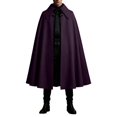 thumbnail image 6 of Ceisia Men Halloween Cape Cloak Lapel Collar Cosplay Costume Medieval Vampire Role Play Outerwear Gift, 6 of 7