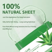 Mooyam 10 Pack Face Masks Skincare Sheet Mask Aloe Vera Sheets Mask, Hydrating Face Masks Soothing Facial Mask for All SkinTypes Sun Care, Facial Masks for Women Skin Care Sheet Masks for Face