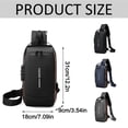 thumbnail image 3 of Otqutp Anti-Theft Sling Backpack Water-Resistant Crossbody Bag Multi Pocket Casual Shoulder Backpack for Men, 3 of 6