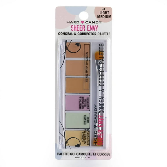 Hard Candy Sheer Envy Conceal & Corrector Palette, 2 oz
