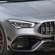 thumbnail image 5 of Front Bumper Spoiler for CLA45 C118 2020 2021 Glossy Black Bumper Spoilers, 5 of 5