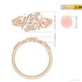 thumbnail image 4 of ANGARA Natural Nature Inspired Diamond Leaf and Vine Ring in 14K Rose Gold for Women (Size-1.3mm| Color-G| Clarity-VS2) | April Birthstone, Anniversary, Jewelry Gift for Women | Natural Diamond Ring, 4 of 9