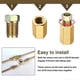 thumbnail image 3 of 7/16-24 Inverted Flare Brass Tube Nut Fitting 1/4 Brake Line Fitting Kit, 3 of 5