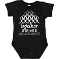 thumbnail image 3 of Inktastic Together, We Fight Lung Cancer Awareness Boys or Girls Baby Bodysuit, 3 of 5
