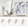thumbnail image 5 of Blue Pumpkins Falll Swag Valances for Windows, Kitchen Curtains 36 Inch Length 2 Panels Set, Seasonal Thanksgiving Maple Leaf Short Curtains for Small Windows Rod Pocket Cafe Curtains Drapes 28"x36", 5 of 8