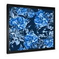 thumbnail image 2 of Designart 'Abstract Blue Wildflowers' Modern Framed Art Print, 2 of 4