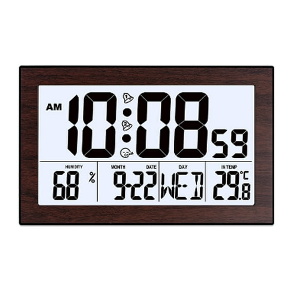 CCOCC Alarm Clock,Snooze-Friendly Digital Clock,Sleek Bedside Clock with Gentle Nighttime Light