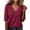 Wine, variant on Short Sleeve Tops for Women Summer Thread Neck T Shirts Loose Fit Casual Lightweight Work Blouse Fall Fashion Outfits