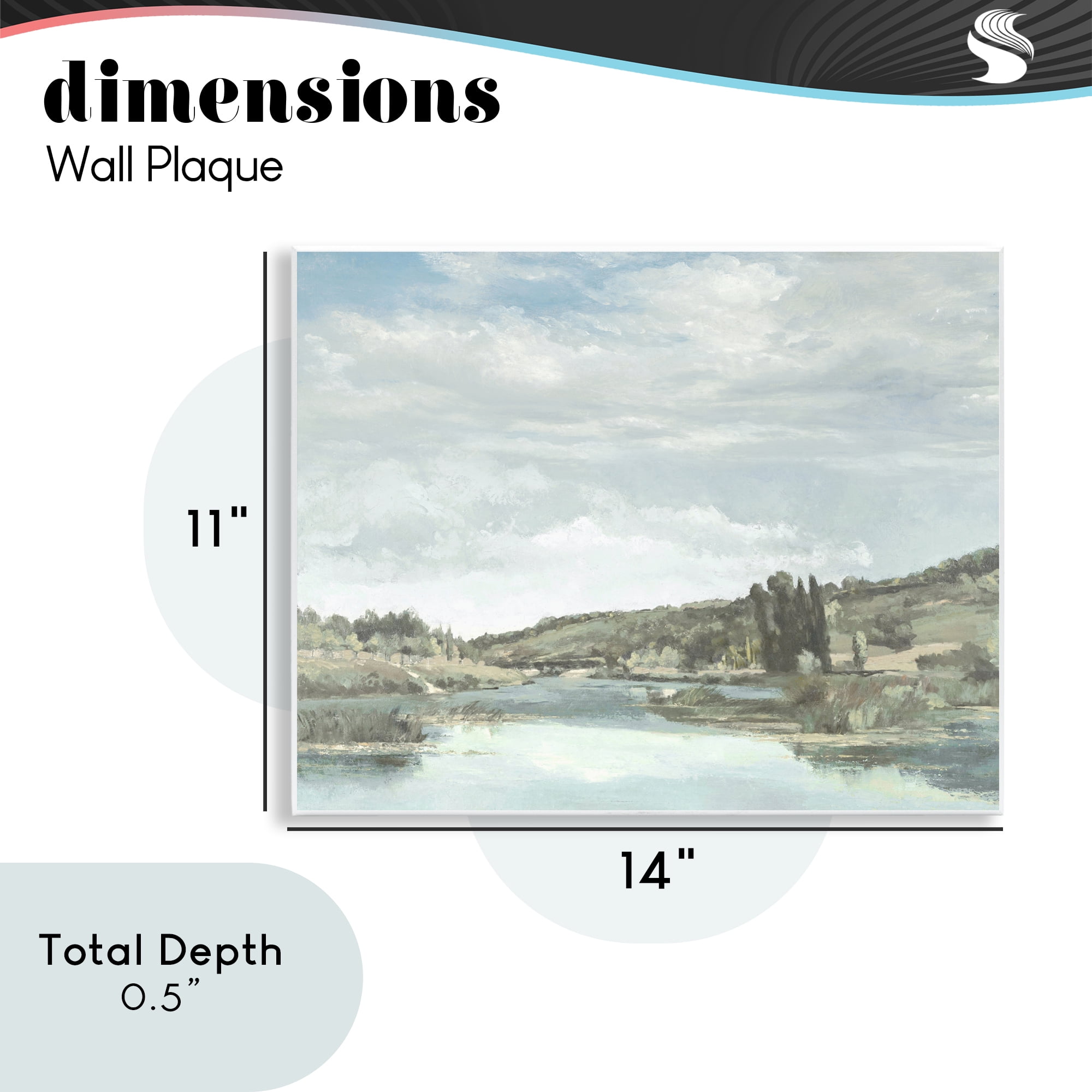 Stupell Industries On The Water Landscape Wall Plaque Art, design by Christy McKee