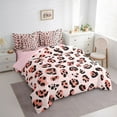 thumbnail image 3 of Castle Fairy Animal Leopard Print Bedding Comforter Set 7 Pieces for Adults Female Women,Dreamy Princess Full Bedding Set Lightweight,Old Fashion Wildlife Cheetah Print Fitted Sheet Flat Sheet, 3 of 8