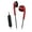 Red, variant on JVC HAF19MMGCE Khaki Stereo Sweat Splash Proof in Ear Headphones with 1 Button Remote and Microphone