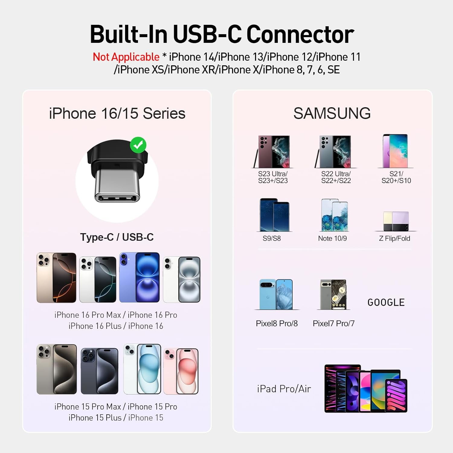 Portable Charger for iPhone 17/16/15 USB-C Small Power Bank 20W 4,500mAh Fast Charging Battery Pack Compatible with iPhone 15/16/16/17 Plus/17 Pro/17 Pro Max, Samsung Galaxy S25/S24/S23 Android