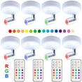 thumbnail image 3 of DYstyle Wireless Spotlight Indoor Remote Control Battery Operated RGB LED Spot Light Uplight Night Lights, 3 of 7