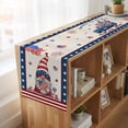 thumbnail image 6 of Table Runners 120 Inches Long Dress Scarves, Independence Day Farmhouse Coffee/Dining/Kitchen Table Runner for Living Room, US Flag Gnomes Star Striped Burlap 13x120 Inch, 6 of 9
