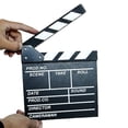 thumbnail image 3 of Seitruly Clapperboard de película, accesorio, placa de aviso, patrón impreso, resistente, grabación de vídeo, Director, claquetas, tableros de Electrónica  como se muestra 20x20x1.5 cm, 3 of 8