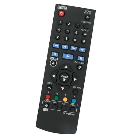 XYZ Sales AKB73896401 Remote Control with Battery, for LG BP240/BP255/BP240D, Black