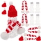 thumbnail image 2 of 5 botellas navideñas con forma de hombre de jengibre, de jugo, vacías, con bufandas y sombreros, de 50 ml., 2 of 7