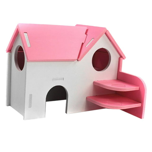 Juguete de madera del ejercicio del escondite de de del Rosado Yuyangstore Refugio de hámster
