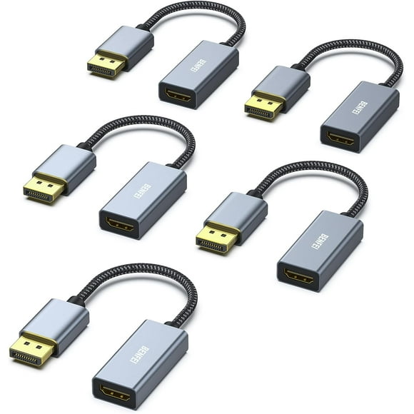 DisplayPort to HDMI, Benfei Gold-Plated DP Display Port to HDMI Adapter (Male to Female) Compatible for Lenovo Dell HP and Other Brand