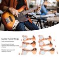thumbnail image 4 of 6Pcs Guitare Tuner Chevilles Tuning Set, 1:18 Rapport d'Engrenage Complètement Fermé Accessoires de Guitares Électriques avec Petite Poignée de Queue, 4 of 8