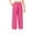 Hot Pink, variant on dazeni Girls Wide Leg Linen Pants Lightweight Elastic Waisted Drawstring Loung Pants with Pockets Beach Vacation Outfits Leisure Trousers 5-15 Years